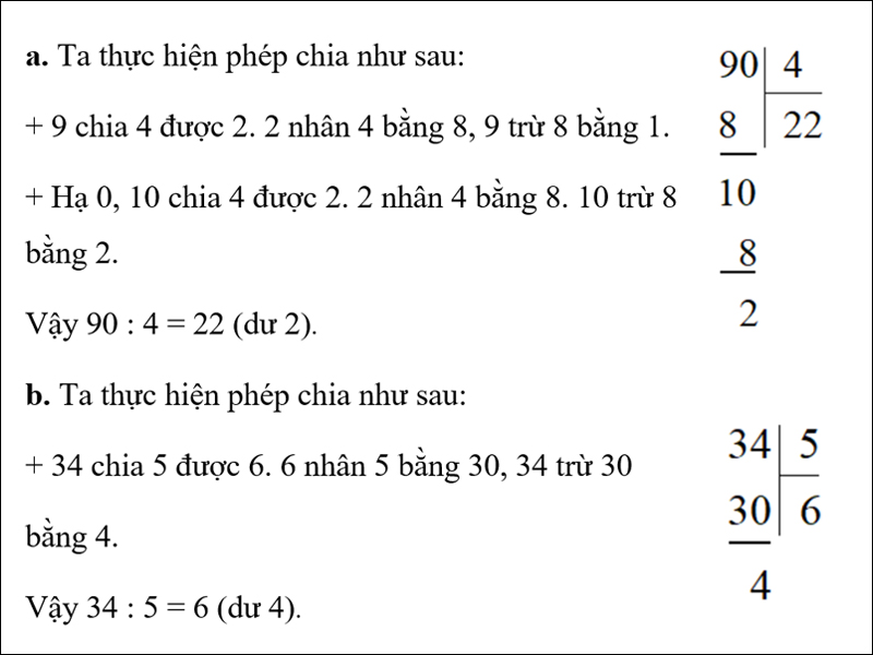Bài giải bài tập 2, câu a và b